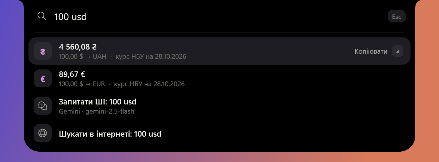 Конвертація 100 доларів у гривні та інші валюти